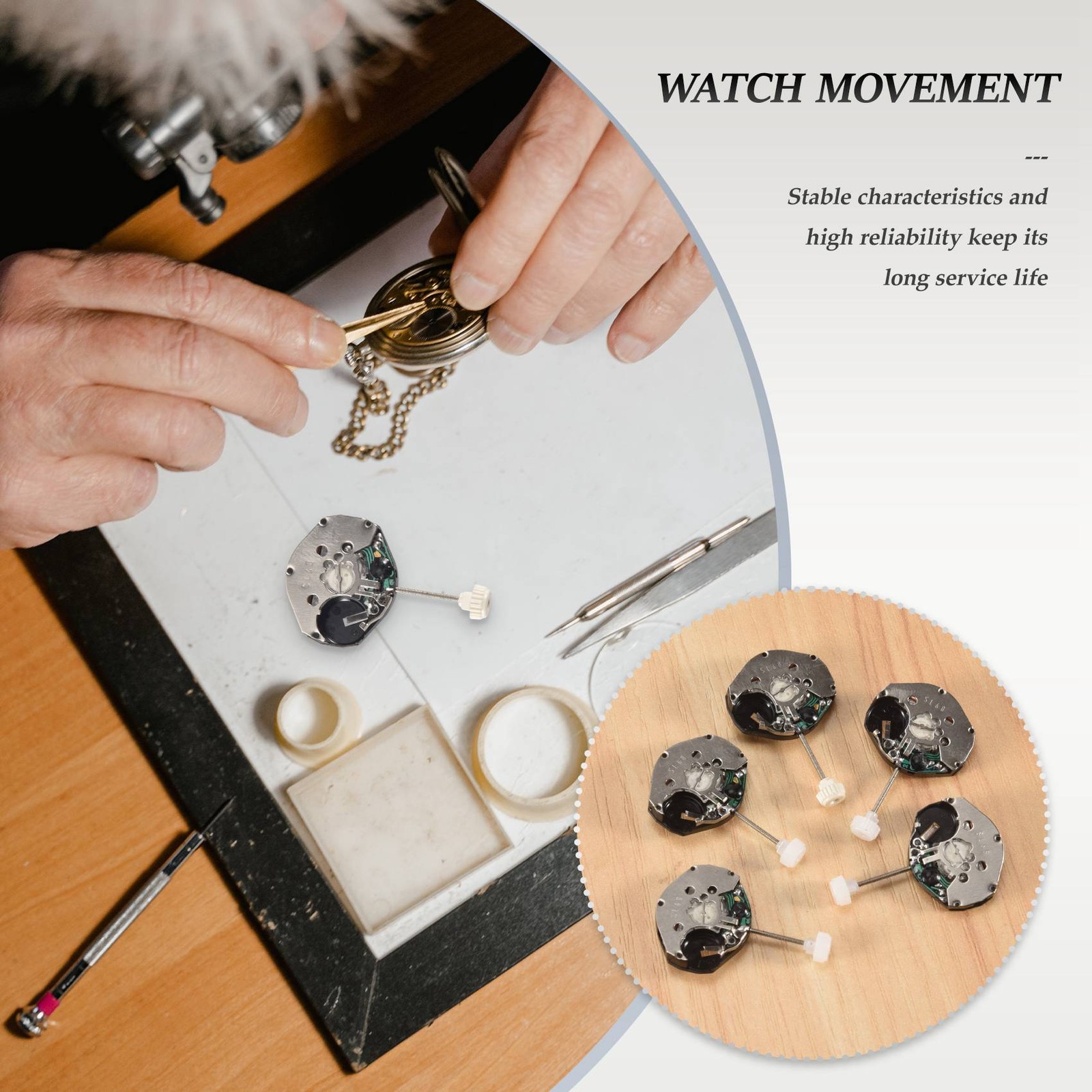 5Pcs SL68 Quartz Watch Movement Replacement for Watchmaker Repairing Tool6618