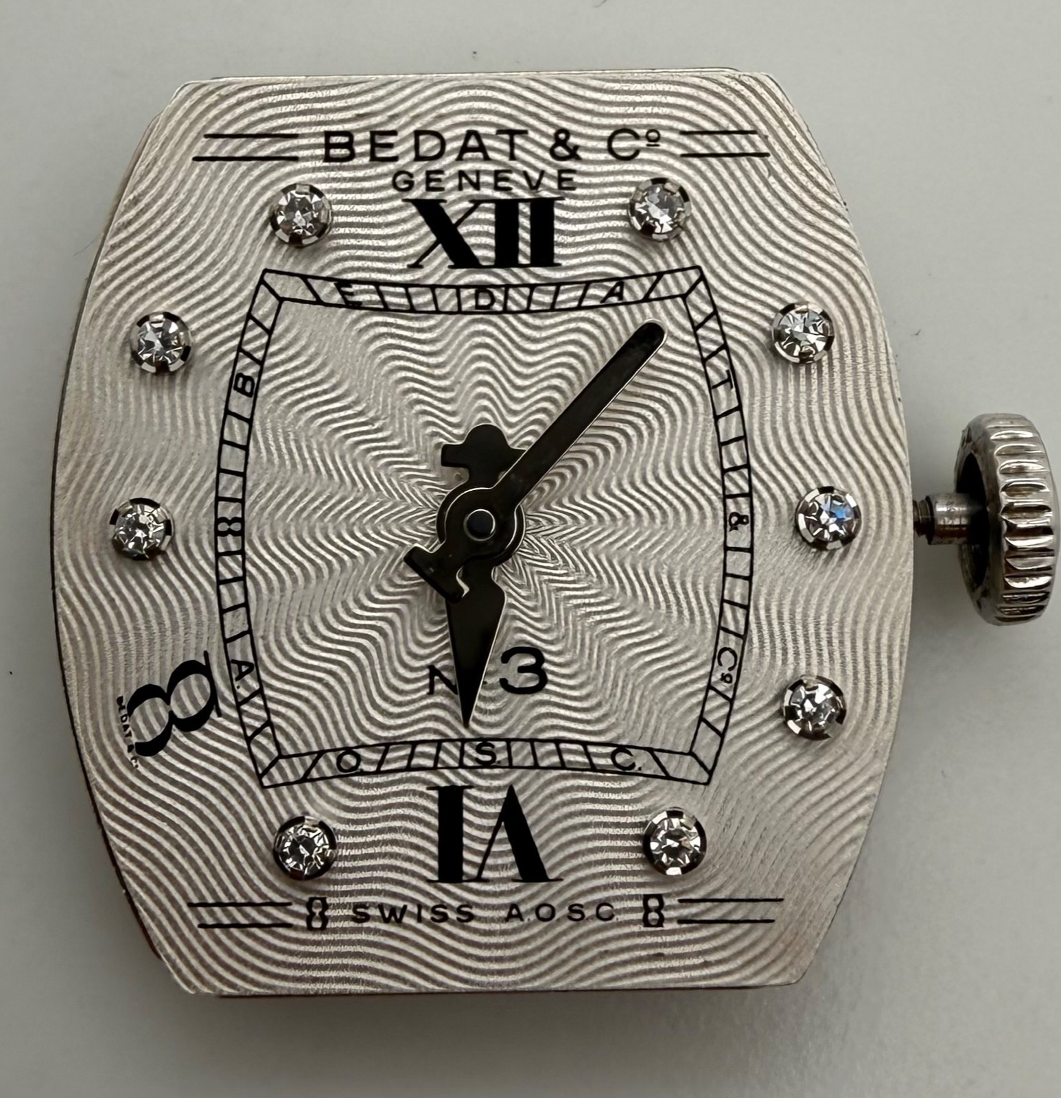 Bedat & Co Genève No. 8 Swiss Quartz Watch Movement Dial Hands Crown Ladies