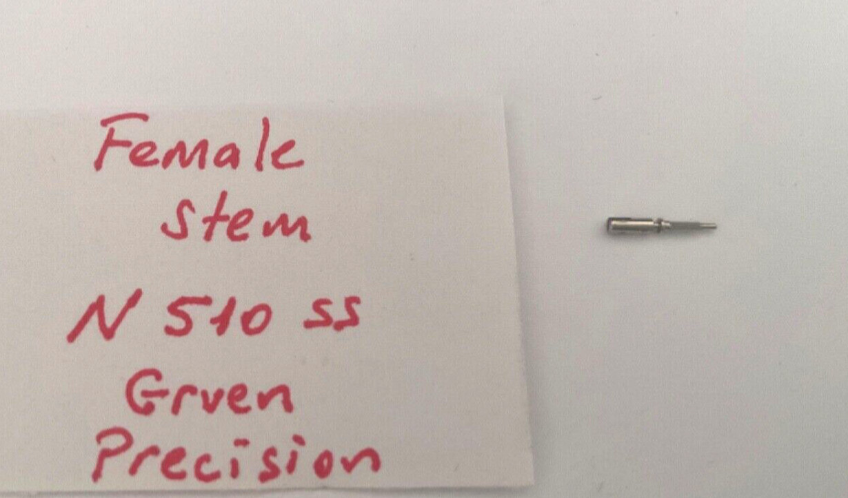 Vintage Gruen Precision N510 ss Female Stem 17J Part 404