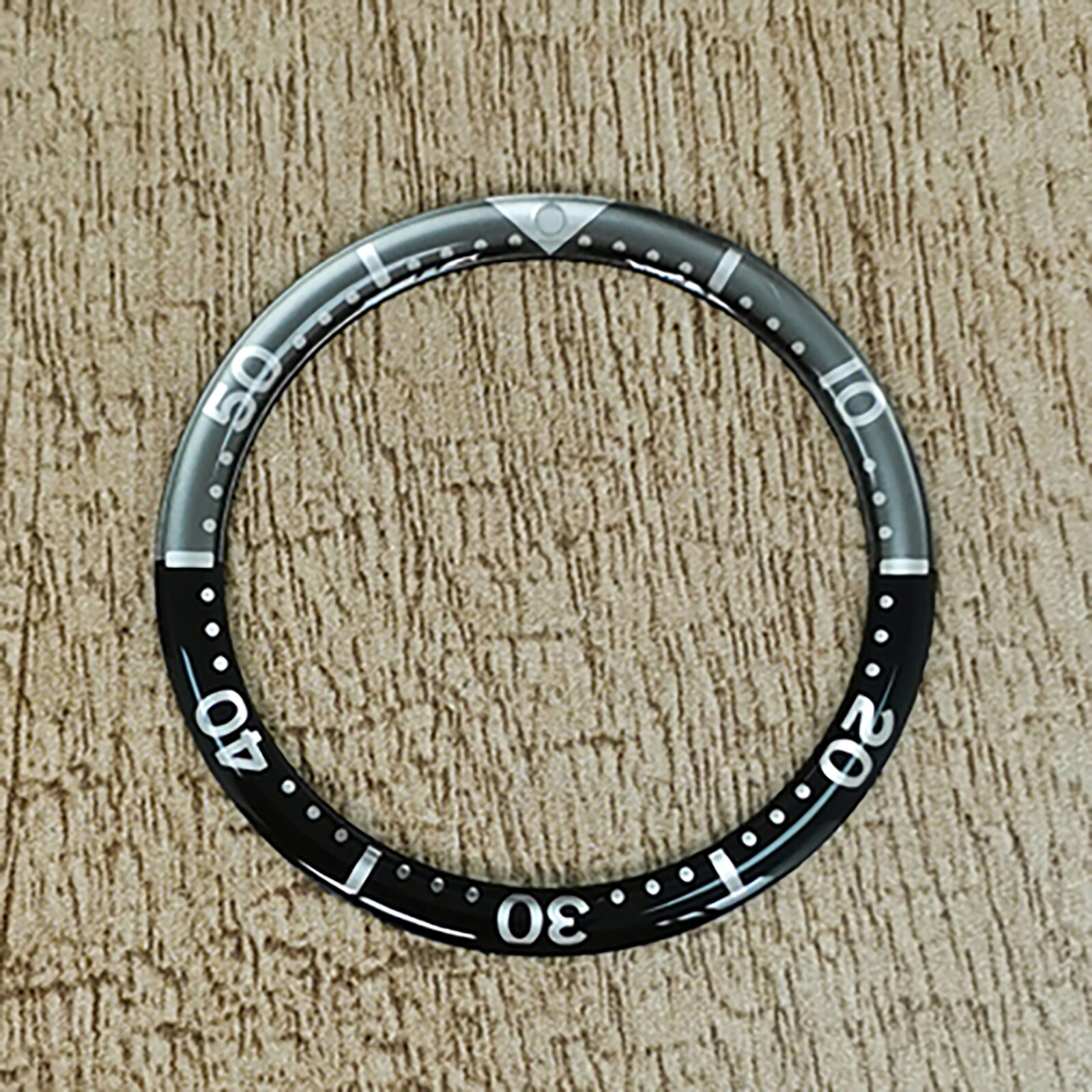 Watch Bezel Rounded Curved Plastic Aluminum Bezel Insert Ring Outer Diameter39mm