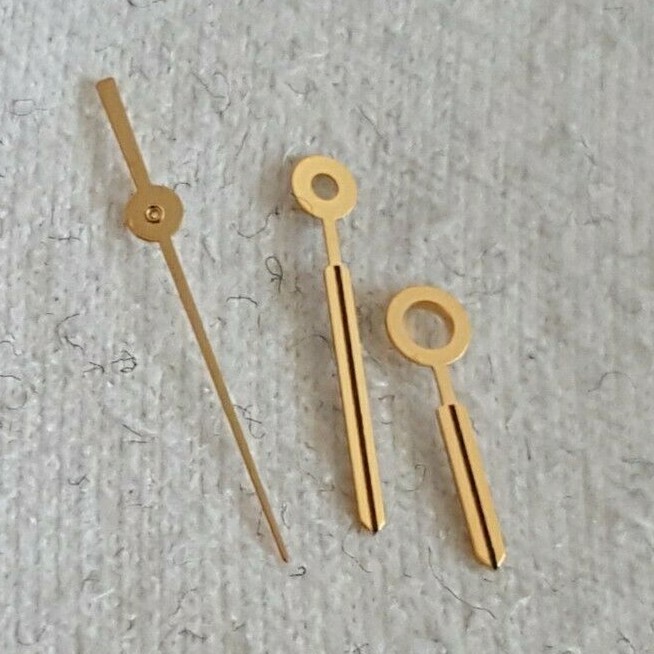 ETA Caliber 956.412, 256.111 Gold Plated Hour, Minute and Center Second Hands