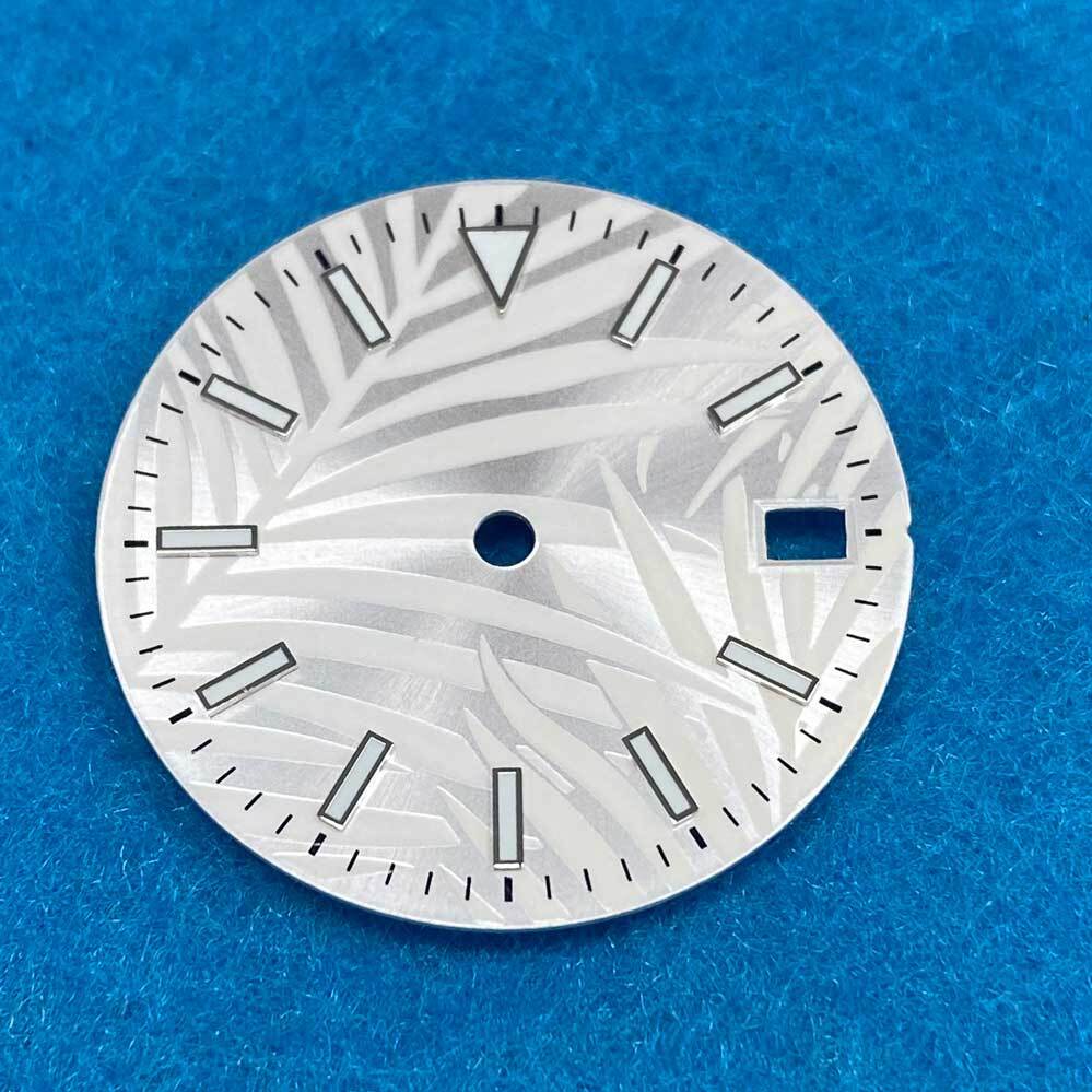 Watch Dial 28.5mm Blue Luminous No Logo Dial for NH35A NH35/NH36/4R/7S Movement