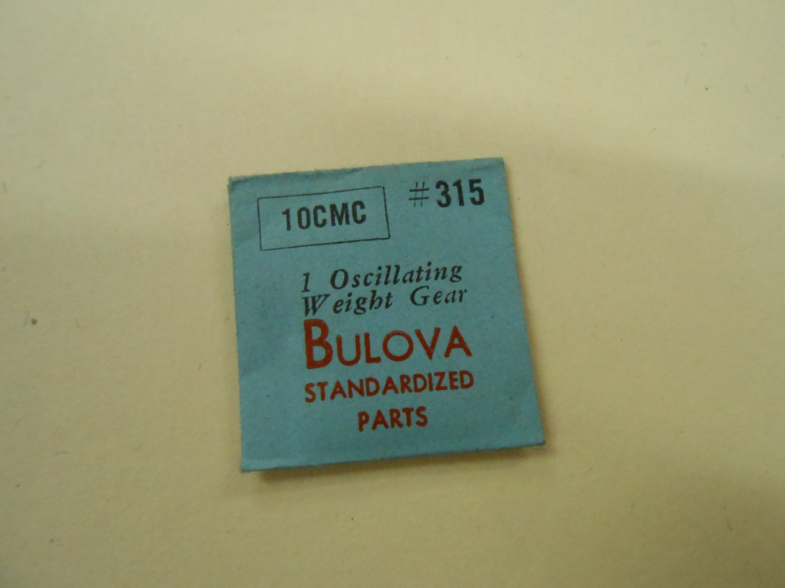 BULOVA watch part 10CMC OSCILLATING WEIGHT GEAR #315 nos