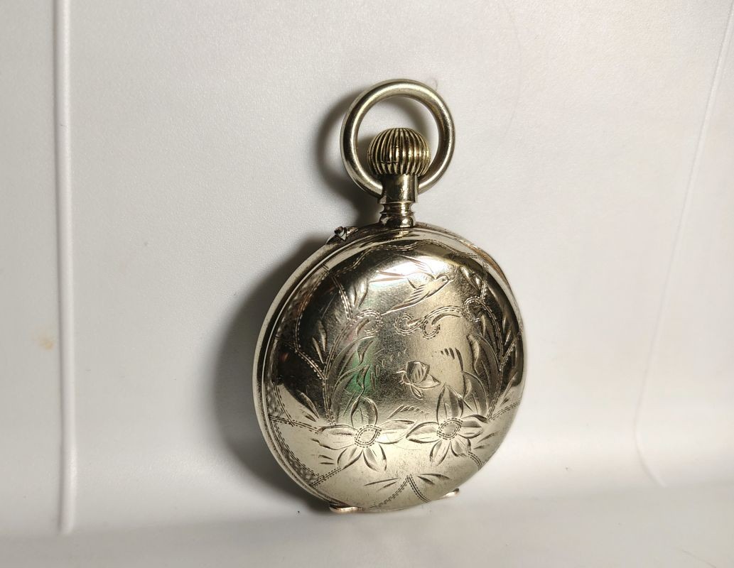 55 MM 18s EUREKA Classy Fine Finish Floral Decoration Pocket Watch Case