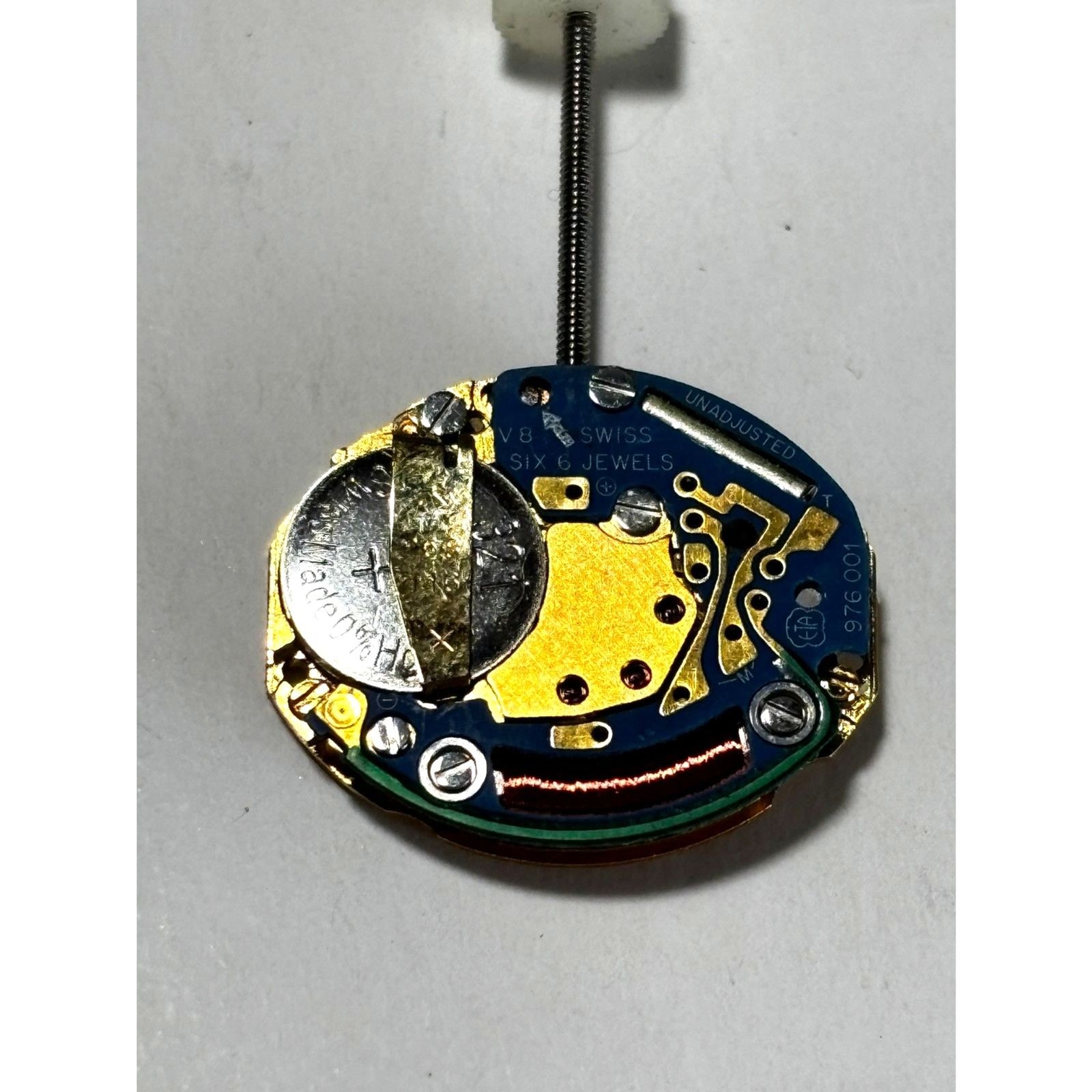 NOS ETA 976.001 Swiss 6 jewel quartz movement, working