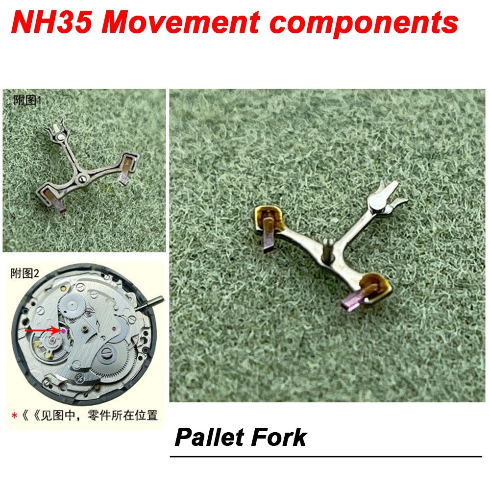NH35/36 movement parts-Balance Cock-Center Wheel -Balance Wheel-Mainspring