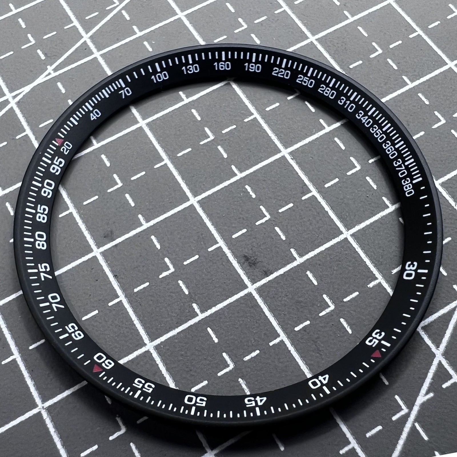 37.0mm x 31.5mm x 1.7mm Black Metal Modified Chapter Ring