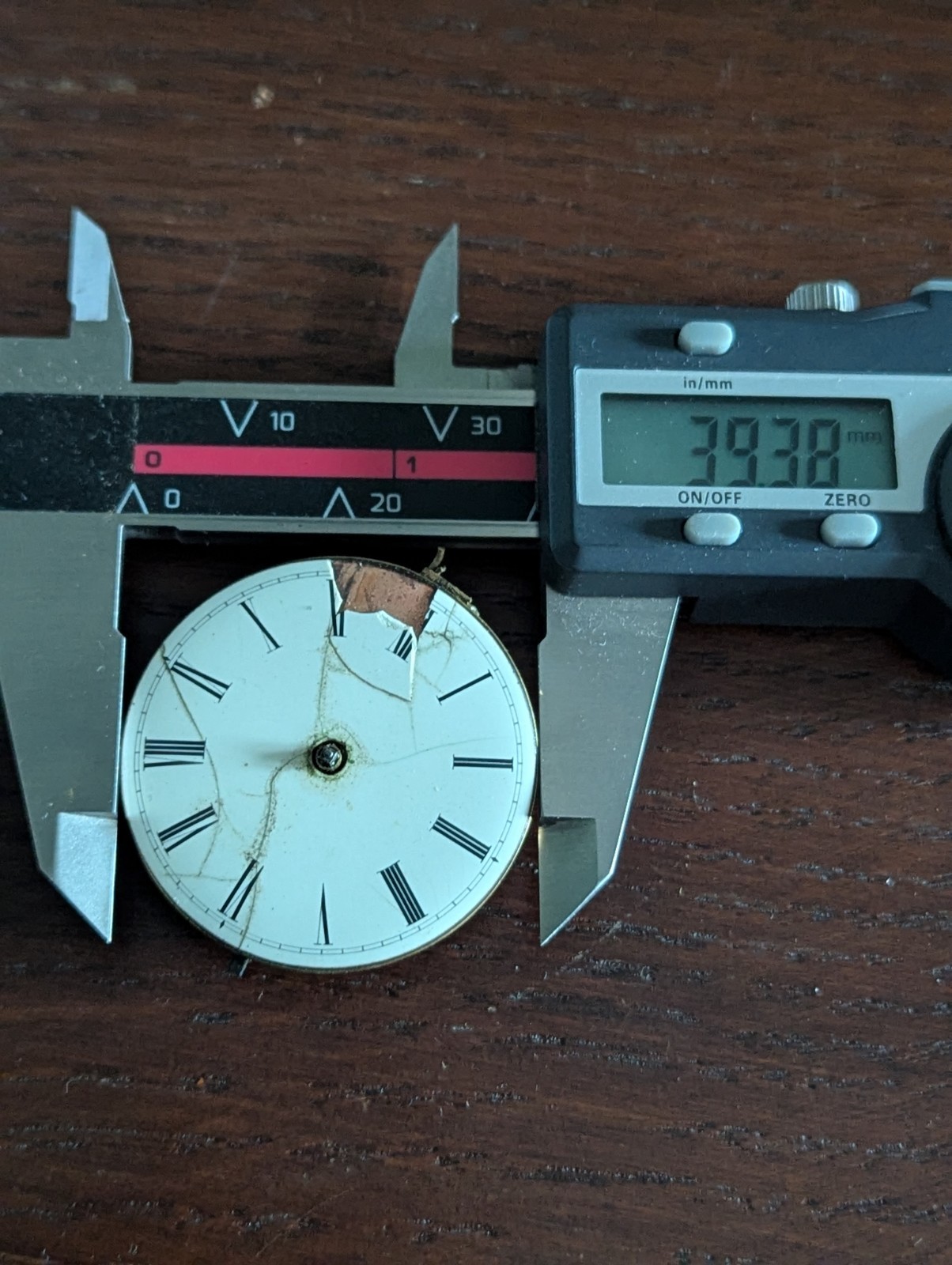 Verge Fusee Pocket Fob Watch Movement / Dial for Repair #P484