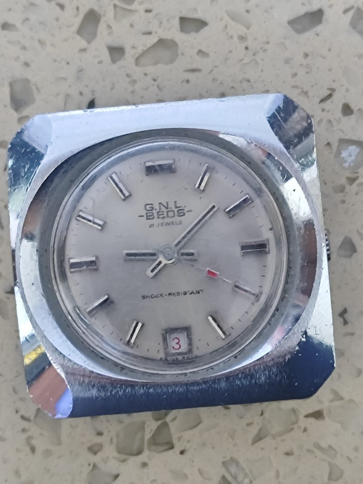 Vintage G.L.N-BEDS- Watch Swiss Cal BF 582 – Not work