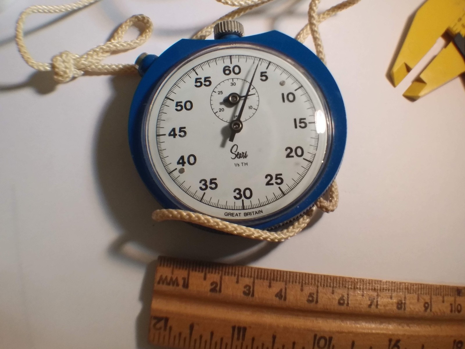 Sears pocket timer not running made in Great Britain. cool vintage timer for rep