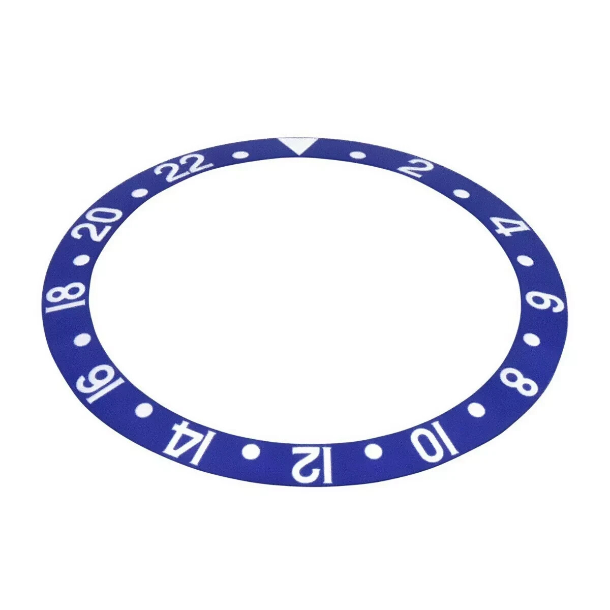 BEZEL INSERT FOR ROLEX GMT SERIF FAT FONT 1670 1675 16750 16753 16758 BLUEBERRY