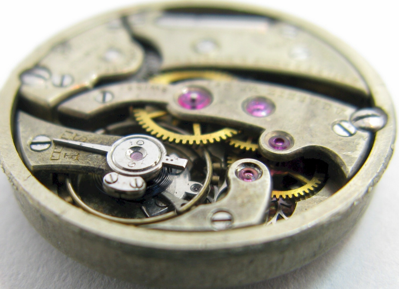 Quality Lady Swiss Watch movement Agassiz 17 j. 6 adj. fit 2 hands