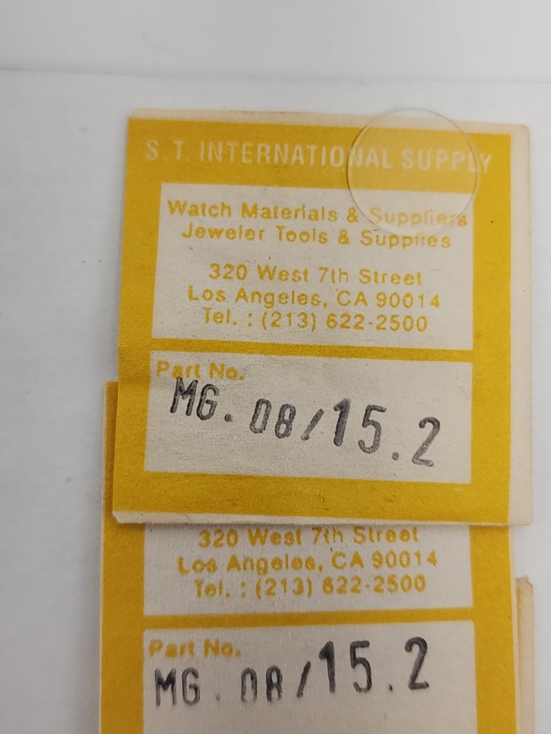 Genuine Vintage Watch Crystal Lot Of 20, 12.2 – 15.8 X .08