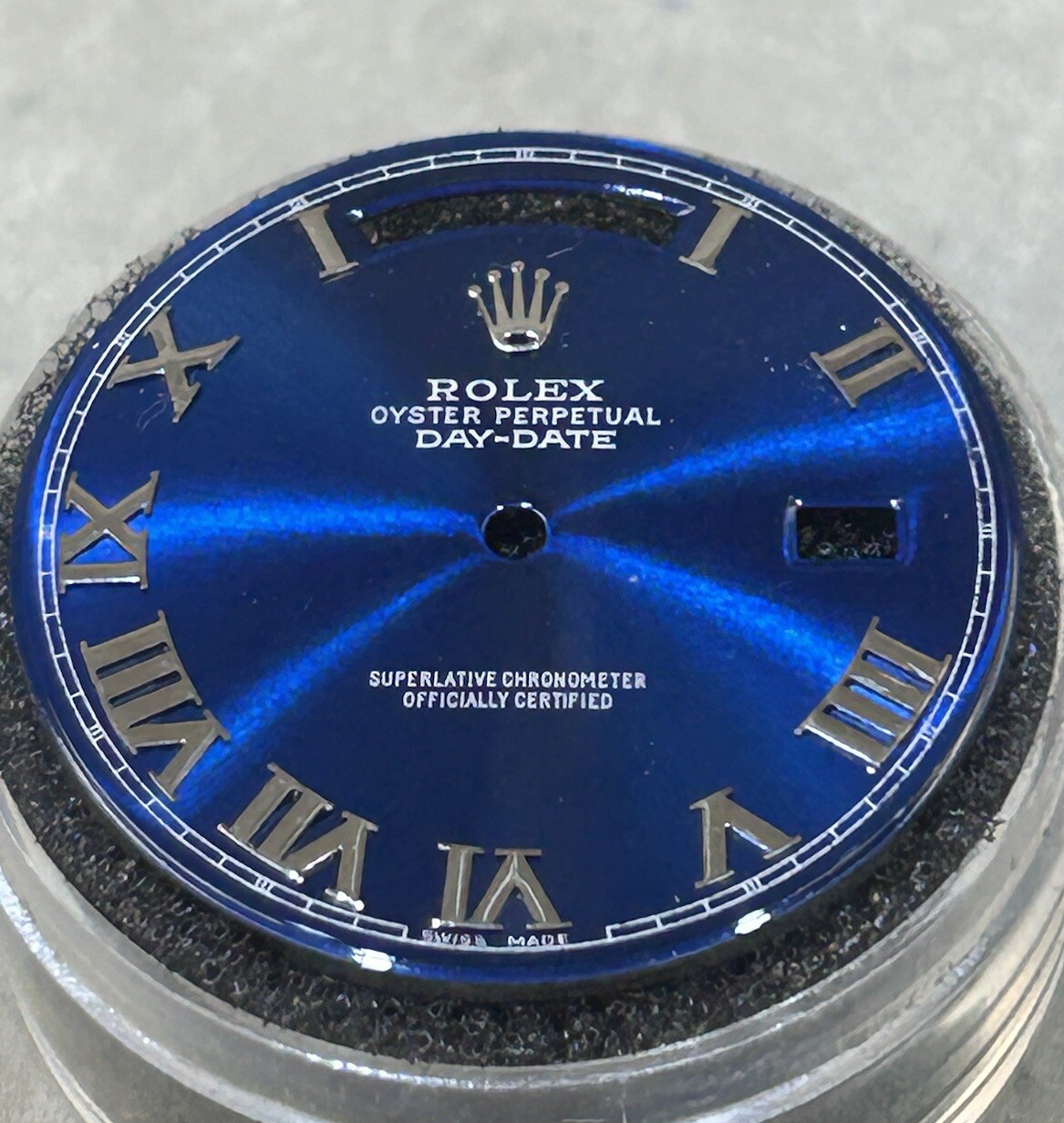 Rolex Day Date 40mm Watch Custom Blue Roman Dial For Model 228239