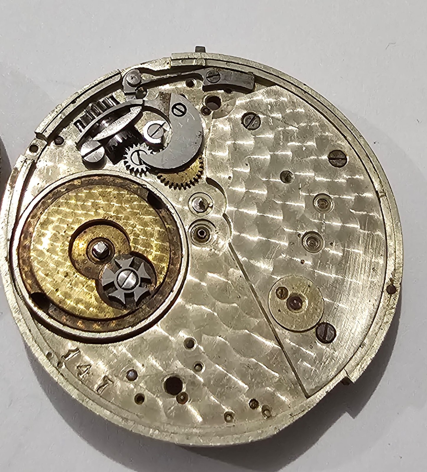 FLEURIER SILVER GOLD POCKET MOVEMENT WITH MALTIC CROSS – NUMBER 147 -…