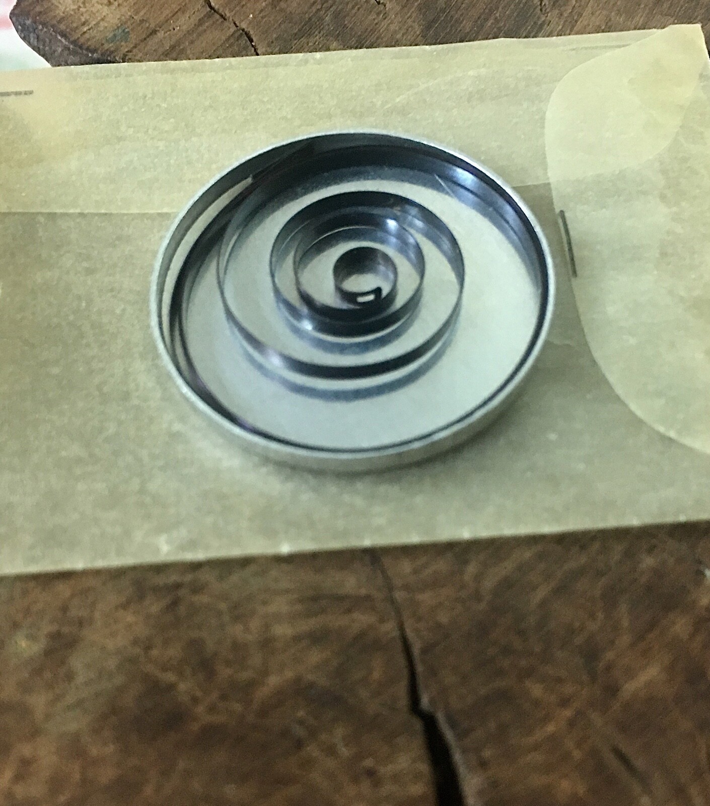 Old Gruen vintage watch 405 mainspring caliber 405SS 406 410 411 420 421 425 426