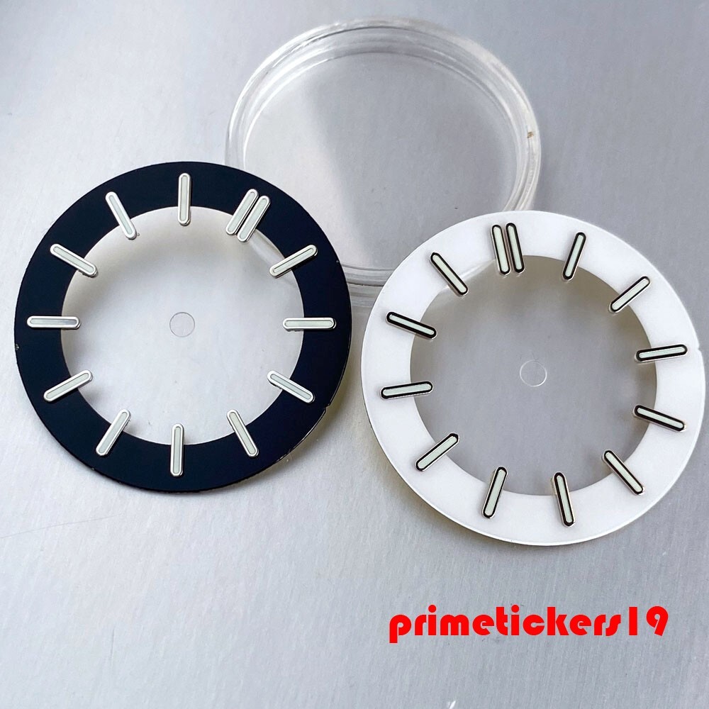 Fit NH70 NH72 NH35 Skeleton Hollow 29mm Watch Dial+Hands Black/White Face Parts