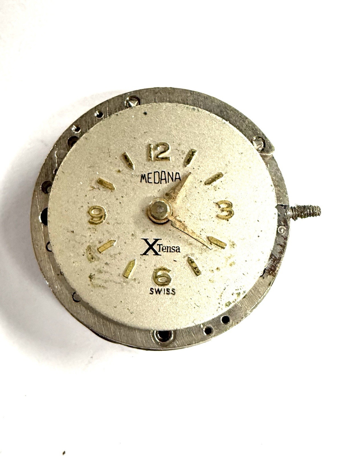 Vintage Medana X Tensa Wind Up Watch Made In Switzerland FOR PART