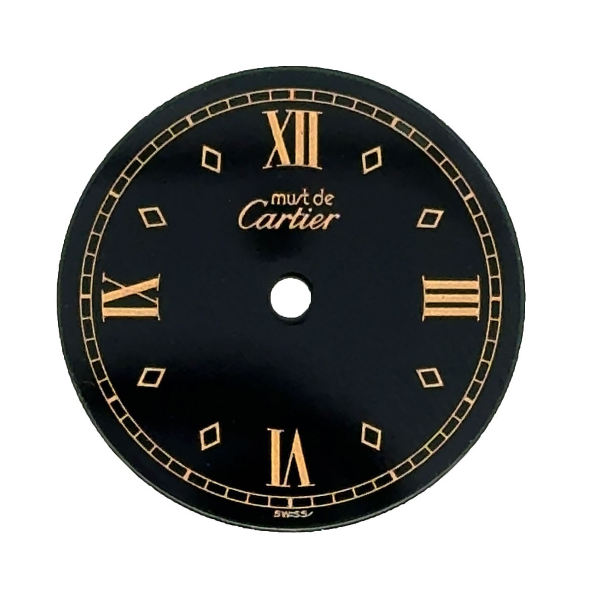 Must De Cartier Black Round Women’s Dial 20.6mm