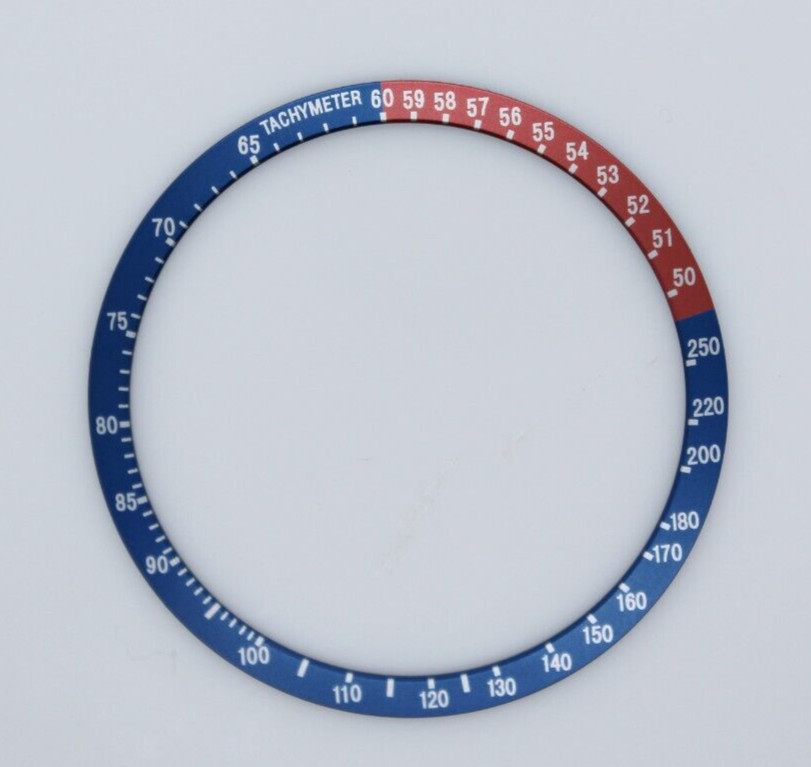 Seiko 6139-6005 6139-6007 6139-6009 PEPSI Bezel Blue/Vintage Red Insert