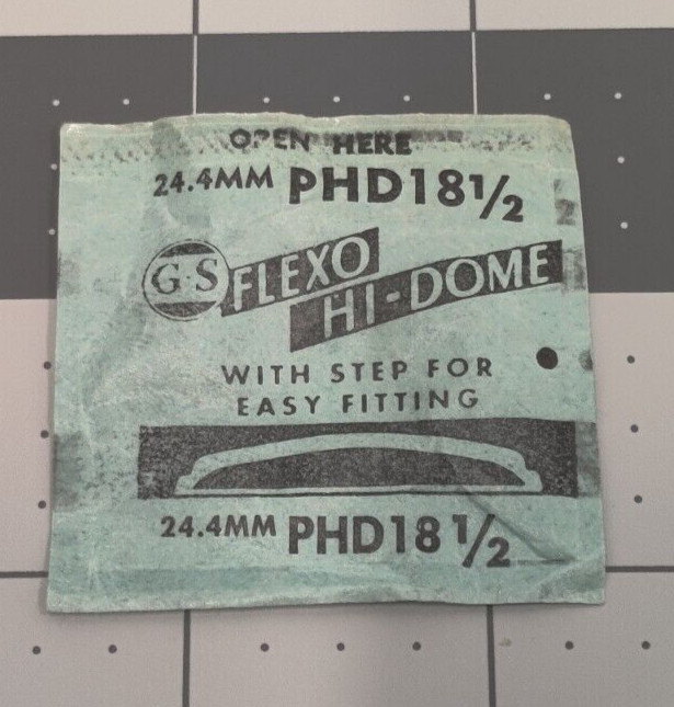 G-S Acrylic Super Quality Flexo Hi-Dome Watch Crystal PHD18 1/2 24.4mm 42117