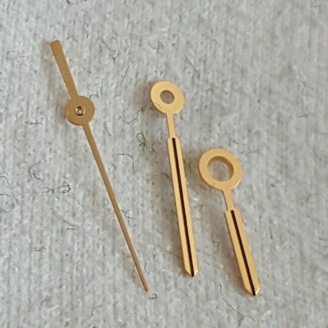 ETA Caliber 956.412, 256.111 Gold Plated Hour, Minute and Center Second Hands