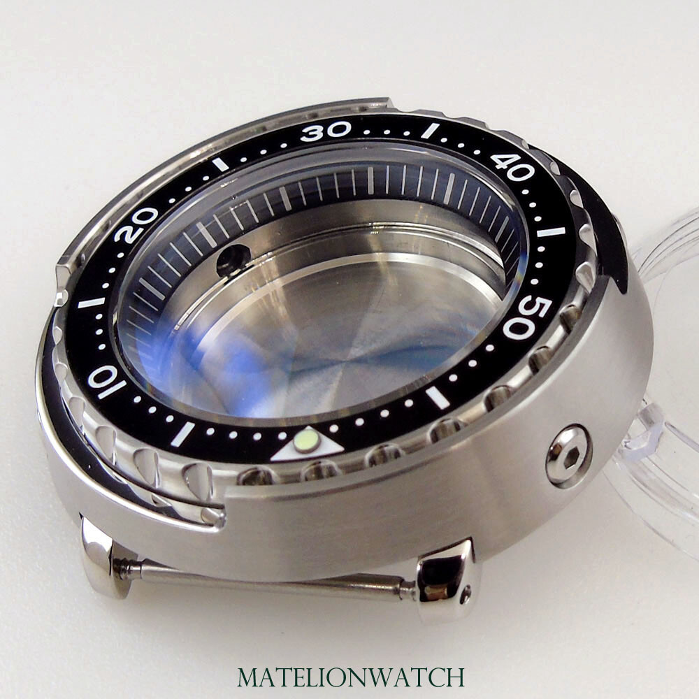 47mm Watch Case Parts 200M Waterproof Fit For NH35A SKX007 SBBN031 Luminous Dot