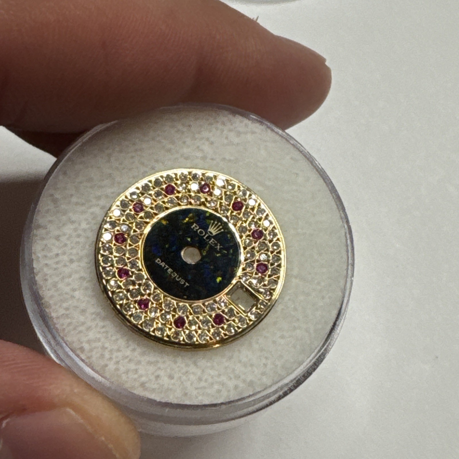 Rolex Lady Datejust Diamond And Ruby Dial 2035 2135 Beautiful Custom