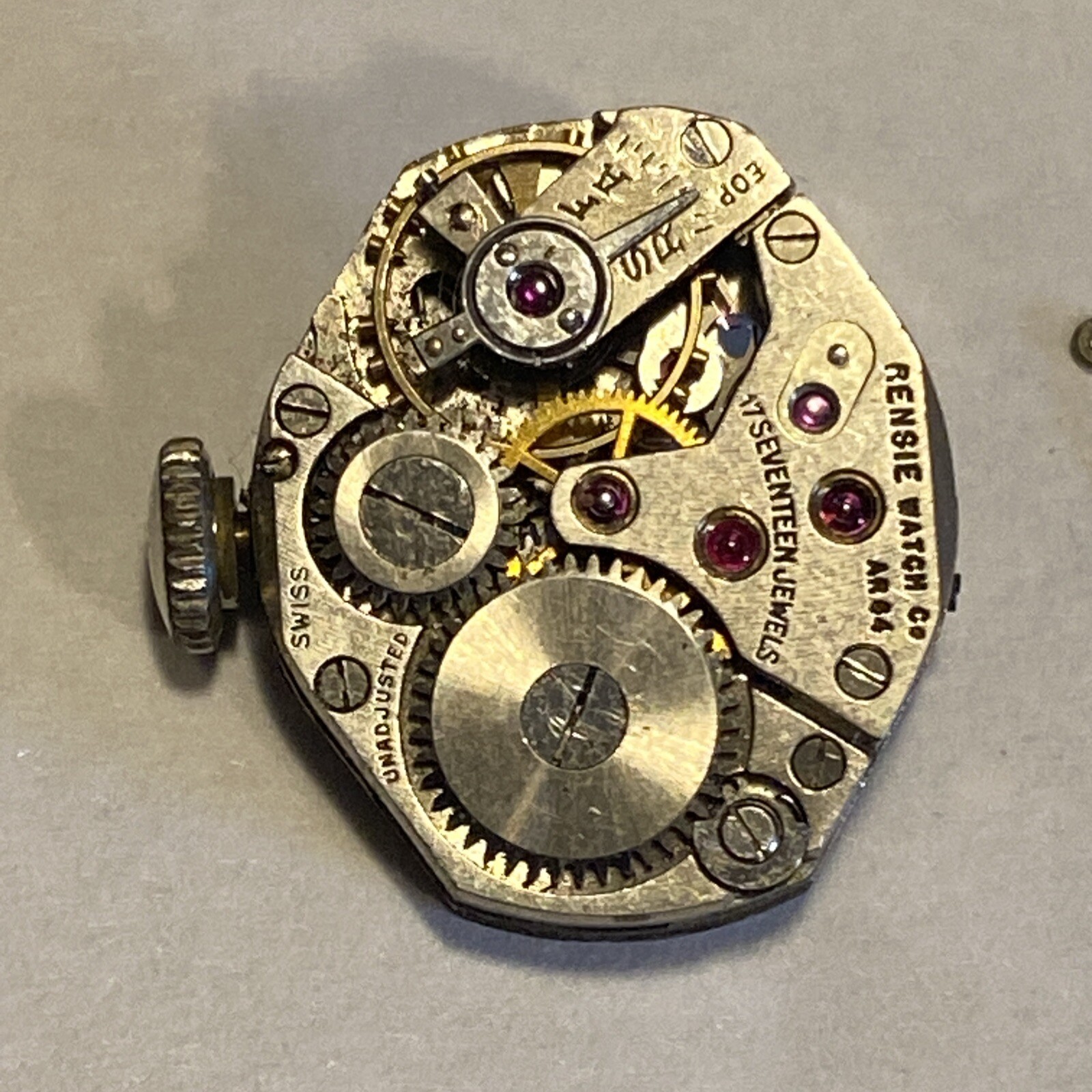 Rensie Movement 17 Jewel Parts/Repair UT 190 Unitas 190