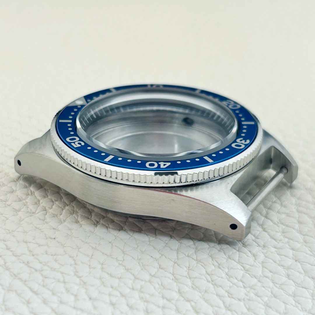 Sapphire Glass Watch Case 40mm Drilled Lugs Water Resistance Fit NH34 NH35 NH36