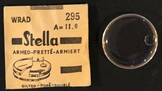 Stella WRA-B Vintage Watch Crystals – Silver/Gold Armed-Gilted – Various Sizes