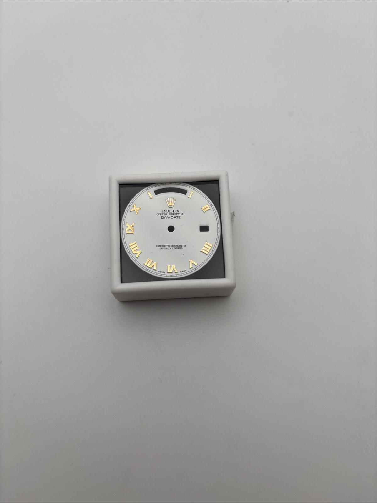 Rolex Daydate II 218238 White Roman Dial