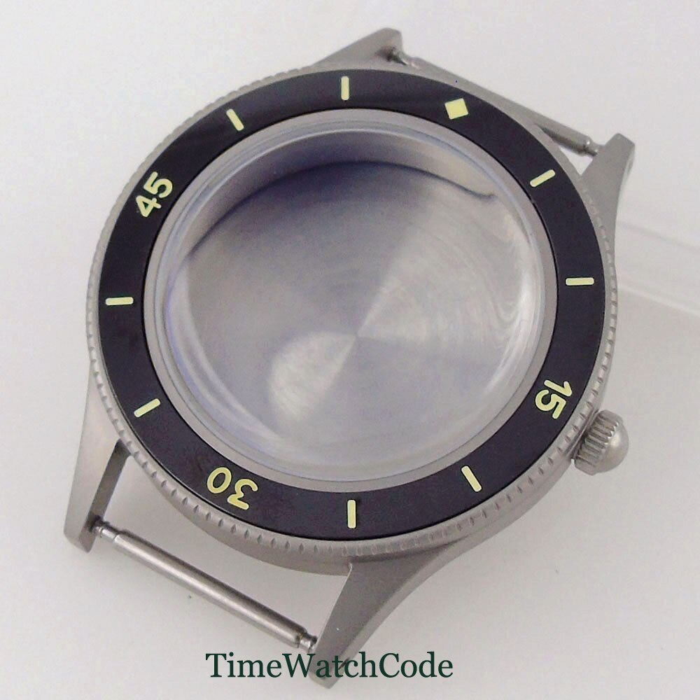 40mm Watch Case AR Domed Mineral Glass for NH35 NH36 ETA2824 PT5000 Super Lume