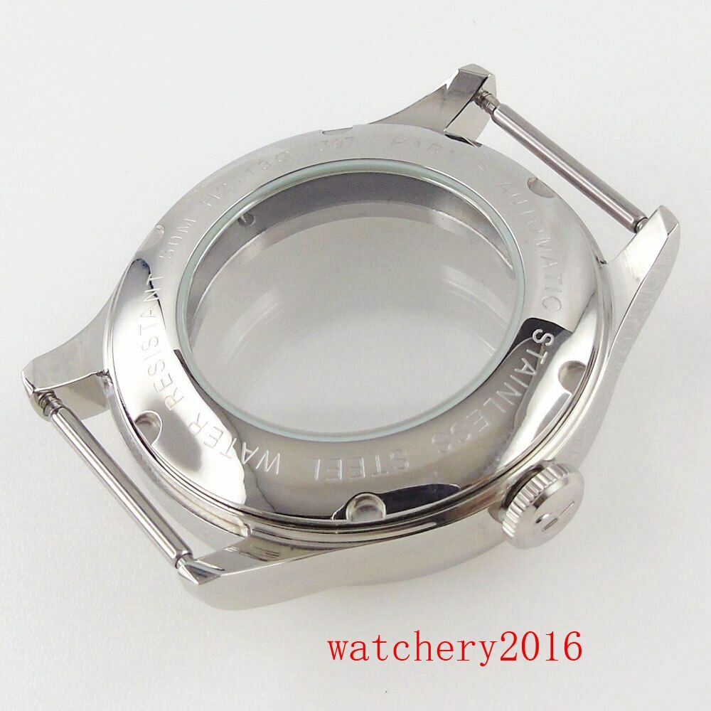 39mm Sapphire Glass Stainless Watch Case fit for Miyota 8215 821A 8205 DG 2813