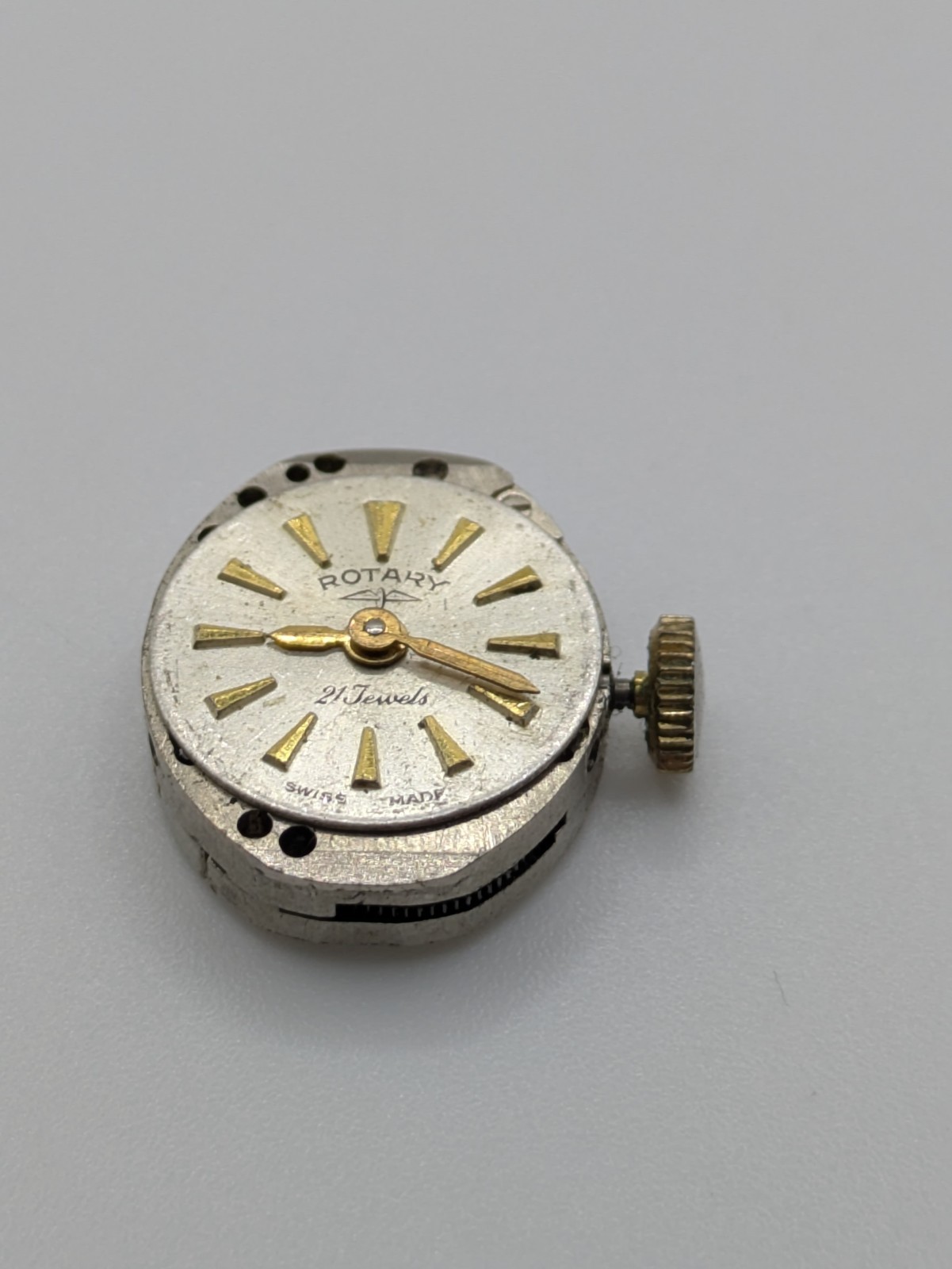 Rotary AS 1677 21 Jewels Manual Wind Watch Movement Swiss UNTESTED 15.6mm