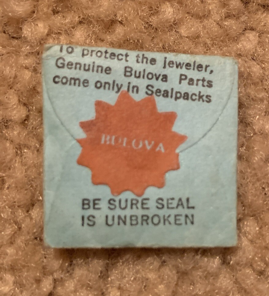 Genuine Bulova Standardized Parts 10CMC #357 Alternating Disk Lever Sealed