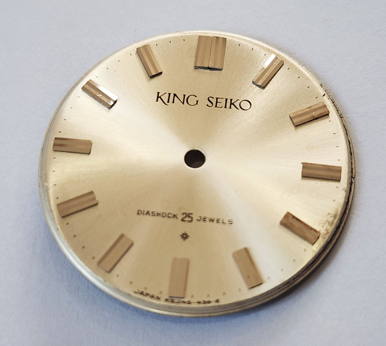 NOS DIAL KING SEIKO 1ST DIASHOCK JAPAN KS J145-438-E Manually Wind MEN’S 2