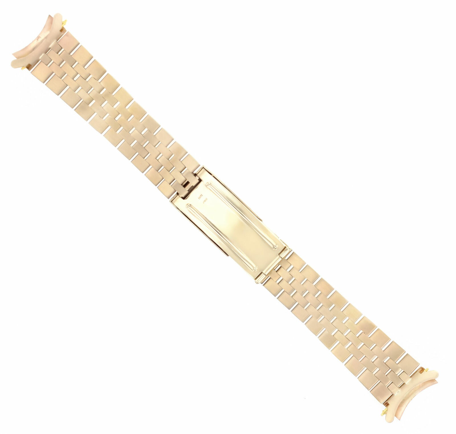 MENS 19MM 14K YELLOW GOLD JUBILEE WATCH BAND FOR ROLEX DATE 15037, 15038, 15238