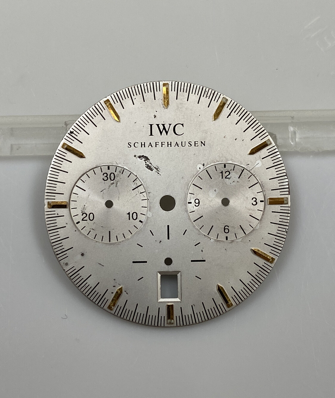 Original IWC Schaffhausen GST Chronograph 3727-03 Silver/Gold 27mm Dial