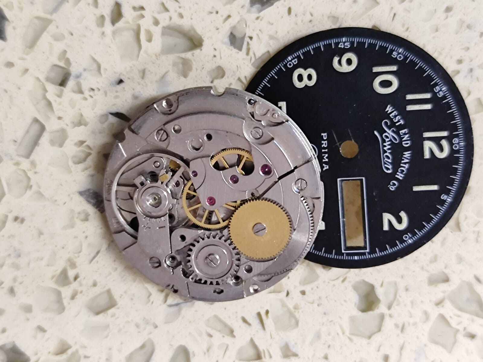 ETA 2846 Incomplete Movement -Automatic West end With Dial