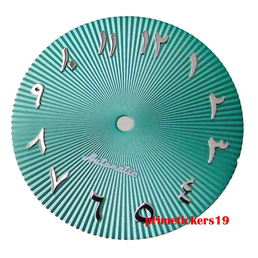 29mm Automatic Watch Dial Silver Hands Luminous Fit NH35 Miyota82 ETA2824 PT5000