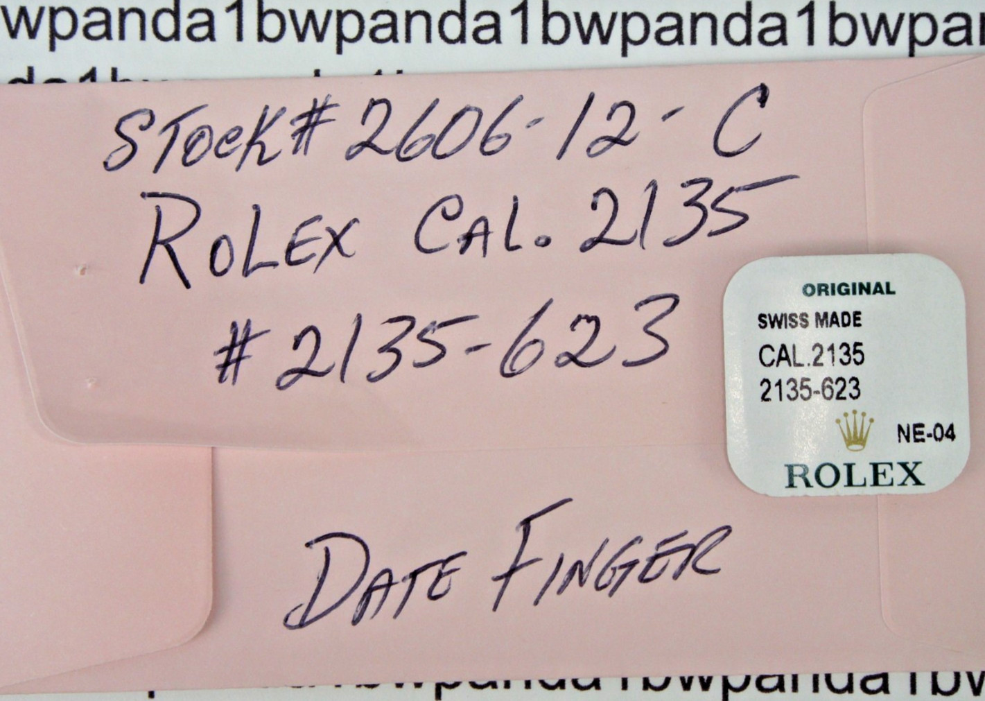 OEM Rolex Datejust Cal. 2135-623 Date Finger =Brand New==Genuine Factory Sealed=
