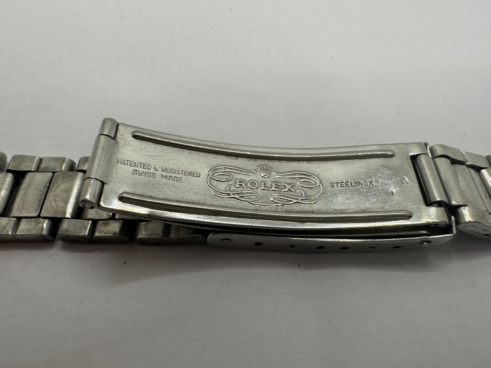 ORIGINAL Rolex 7835 Steel Band Bracelet 19MM 357 Endlinks Oyster From 1976