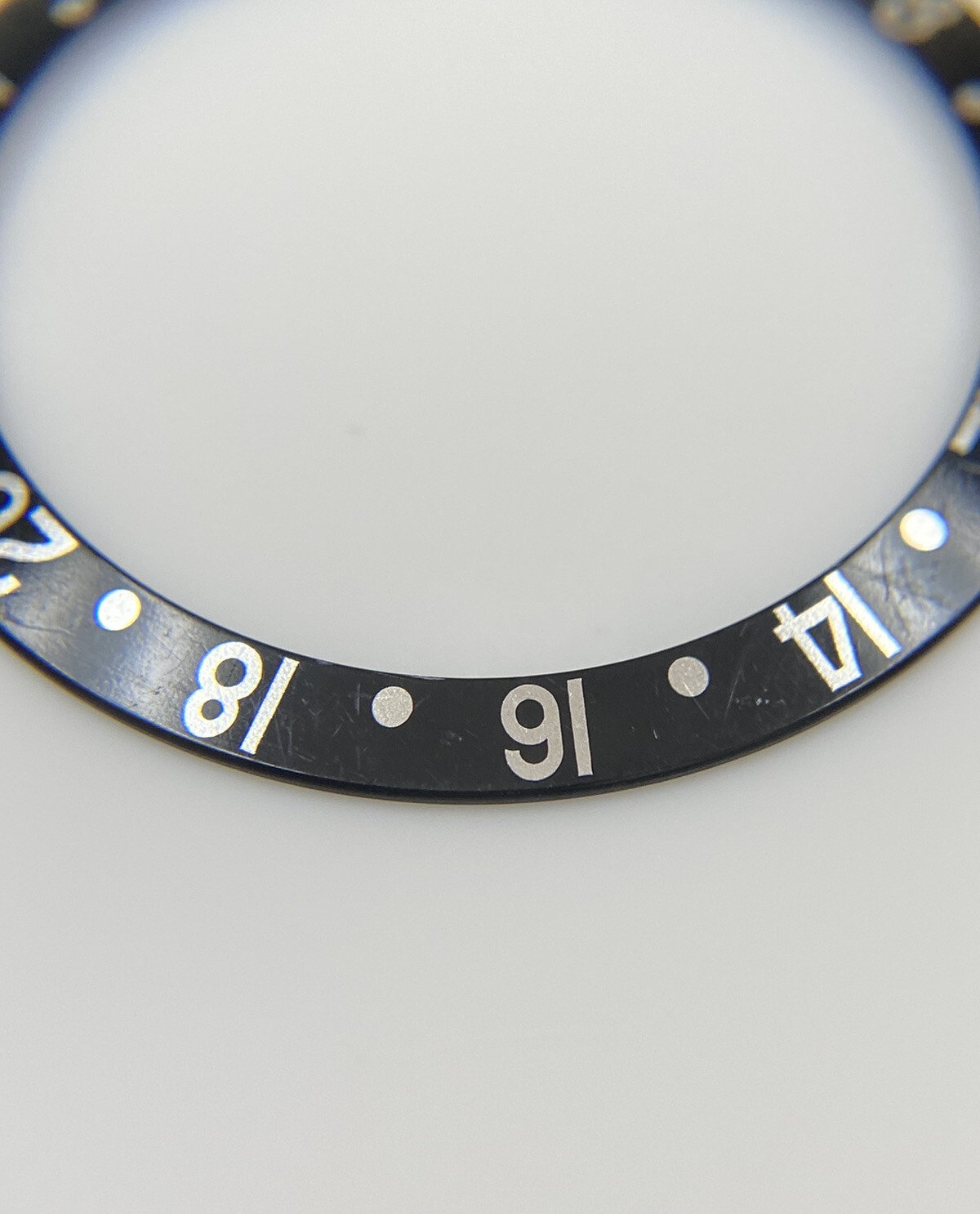 Genuine Rolex GMT Master II Sapphire Model Black Bezel Insert 16700 16710 16760