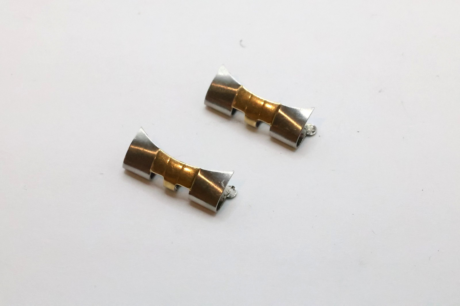 Authentic Vintage Rolex 455B End Links YG & SS 20mm #535