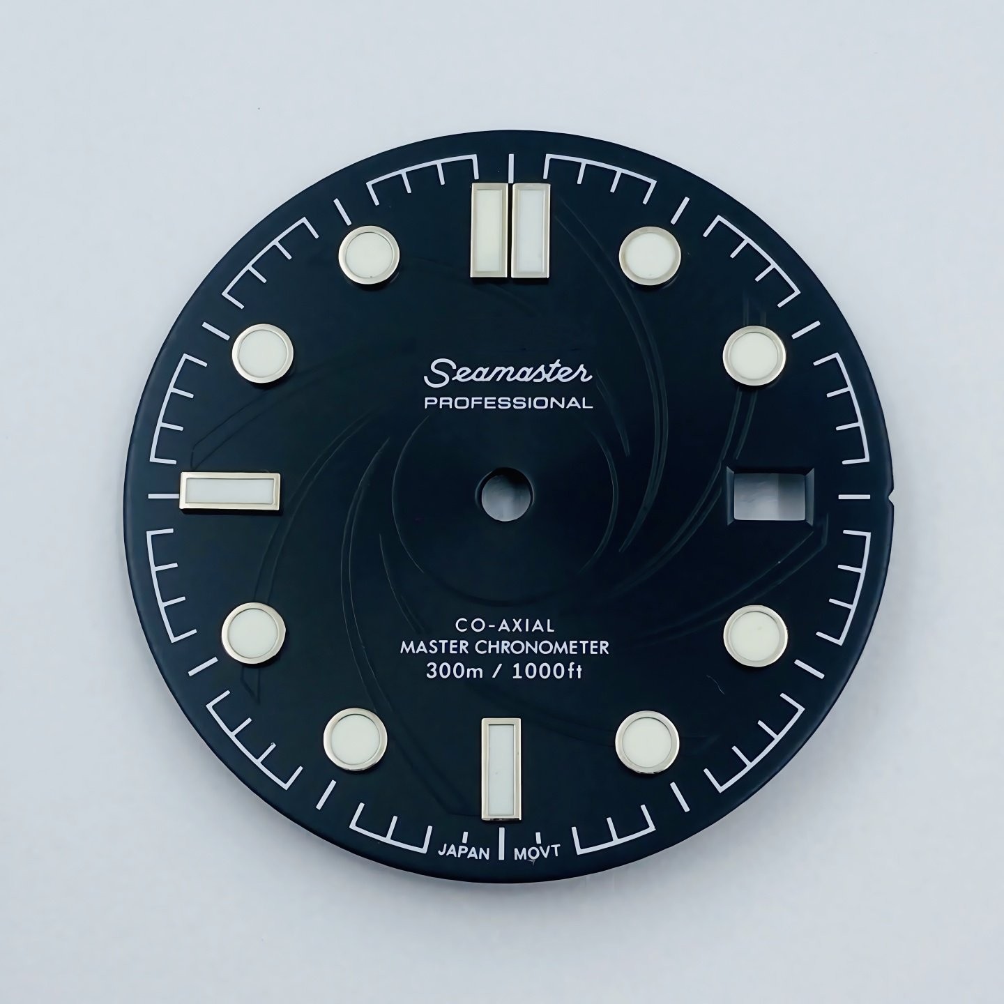 31mm Wave Pattern Watch Dial Green Lume for Nh35 Nh36 Movement Watch Accessories
