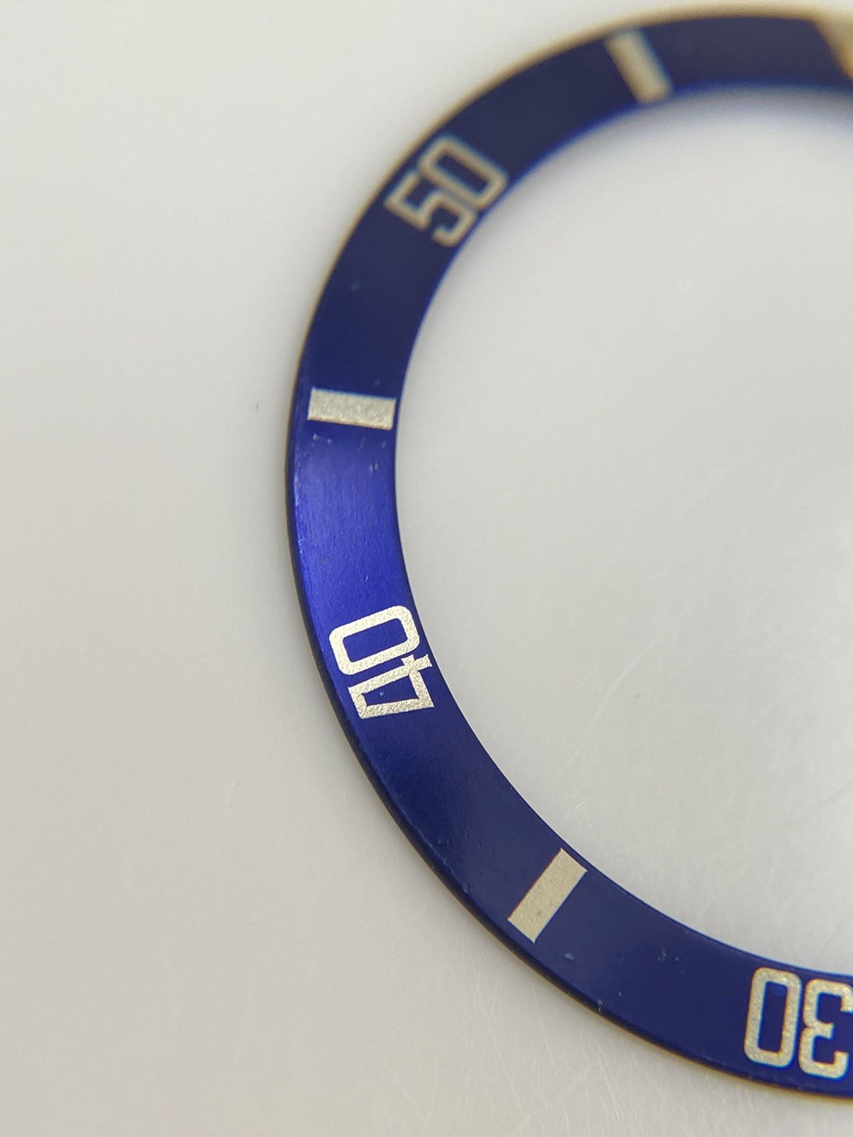 Genuine Rolex Submariner Blue/Yellow Bezel Insert/Pearl 16803 16613 16808 16818