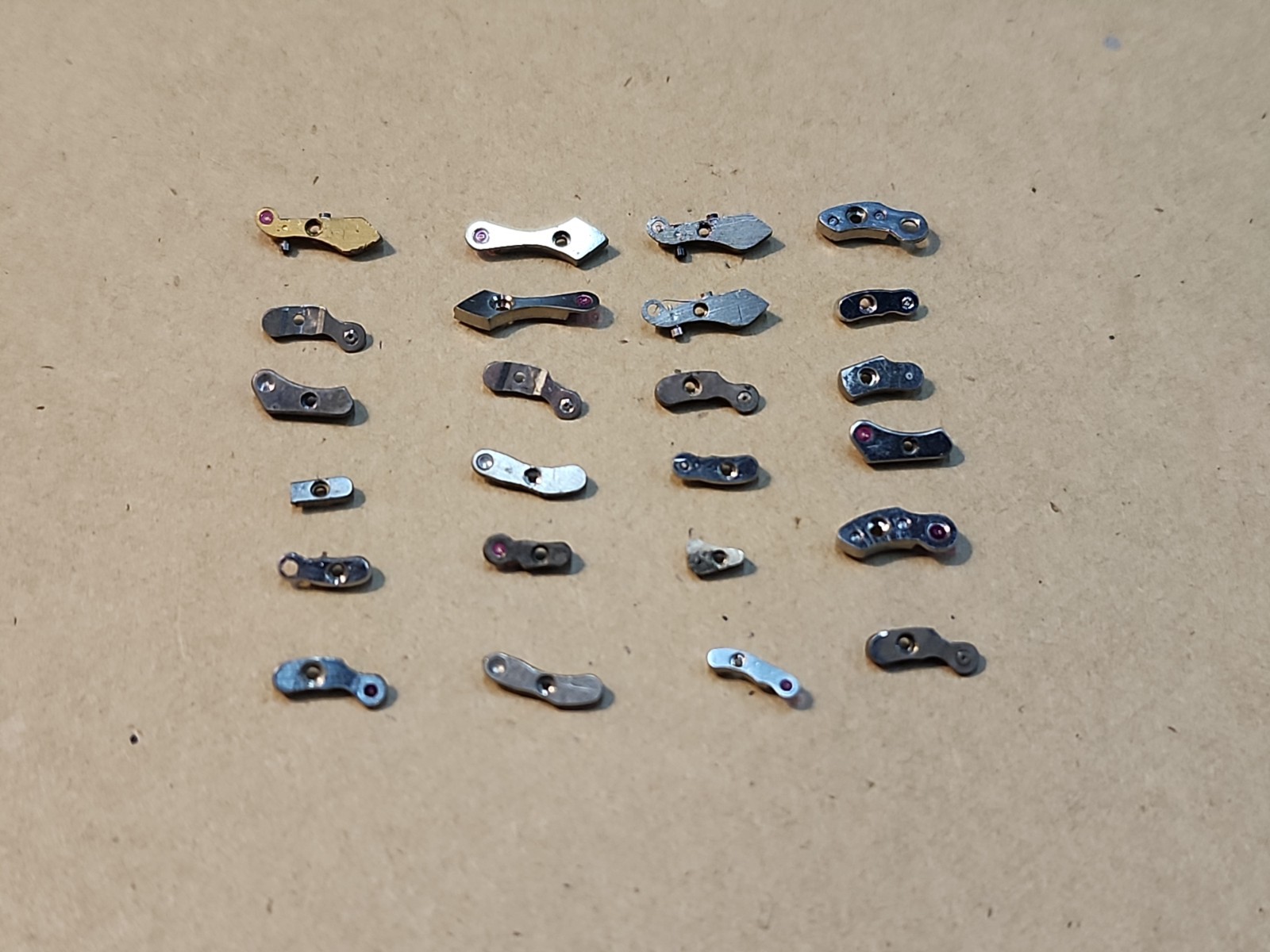 Lot Of 24 Mixed Wristwatch Bridges Movement Parts Spares Repairs