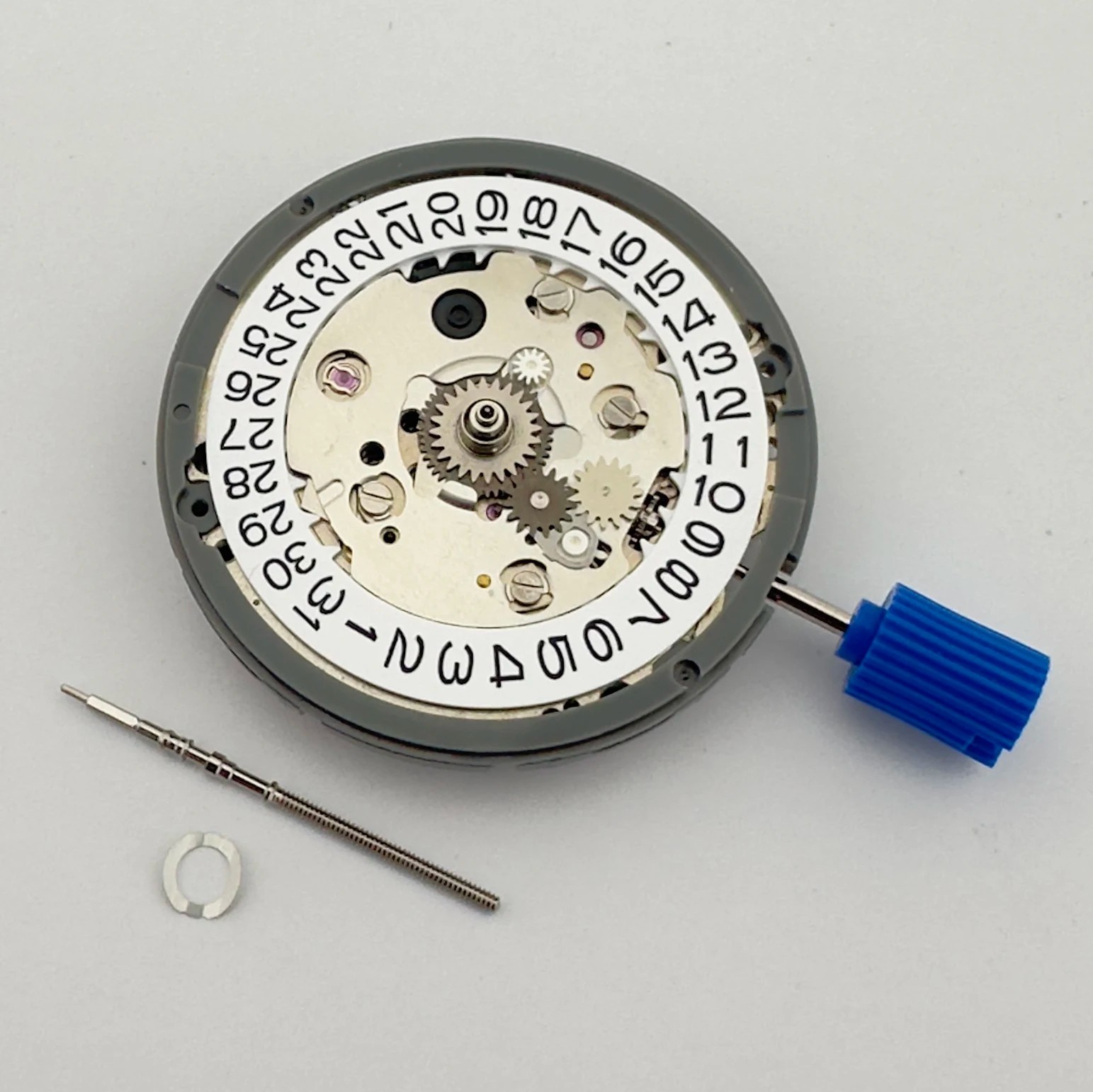 Genuine Seiko NH34 NH34A GMT Automatic Movement 24H TMI White Date at 3