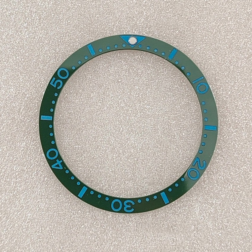 SUB Watch Numbers Circle 38mm&31.5mm Flat Ceramic Bezel Insert Watch Ring Cover